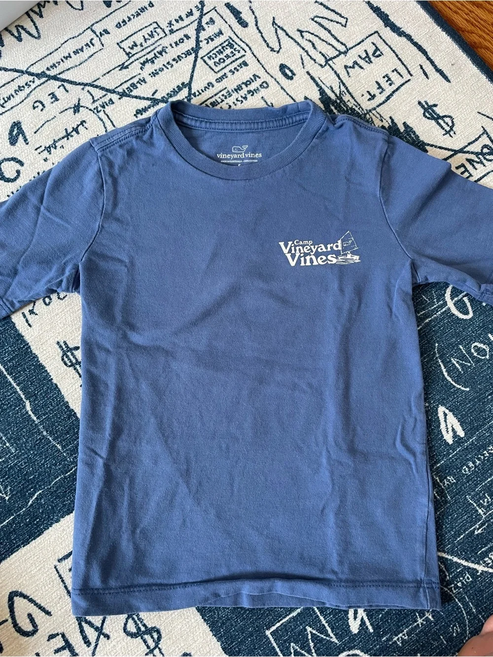 Vineyard Vines size 5 set - blue Camp Tee with Printed Shorts